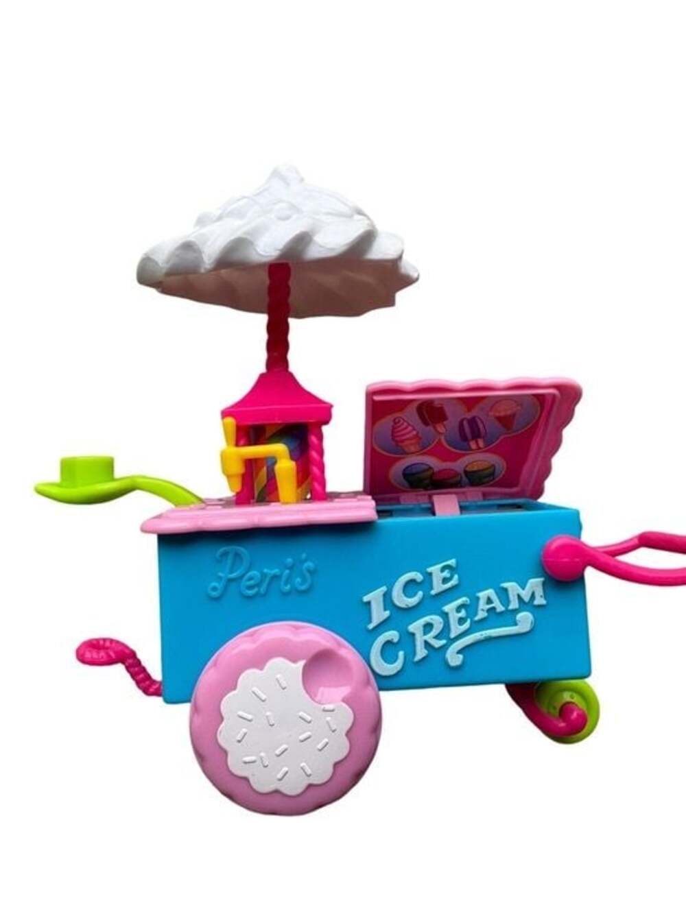 Barbie Club Chelsea Ice Cream Cart Playset Mattel Accessories Food Stand - Picture 4 of 6